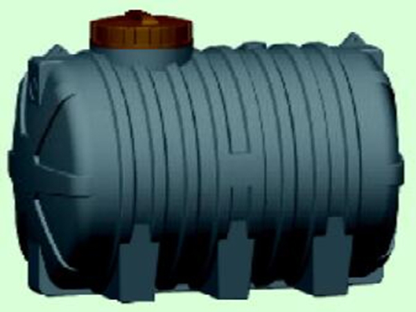 Environmentally friendly injection molding and rotoplastic integrated septic tank