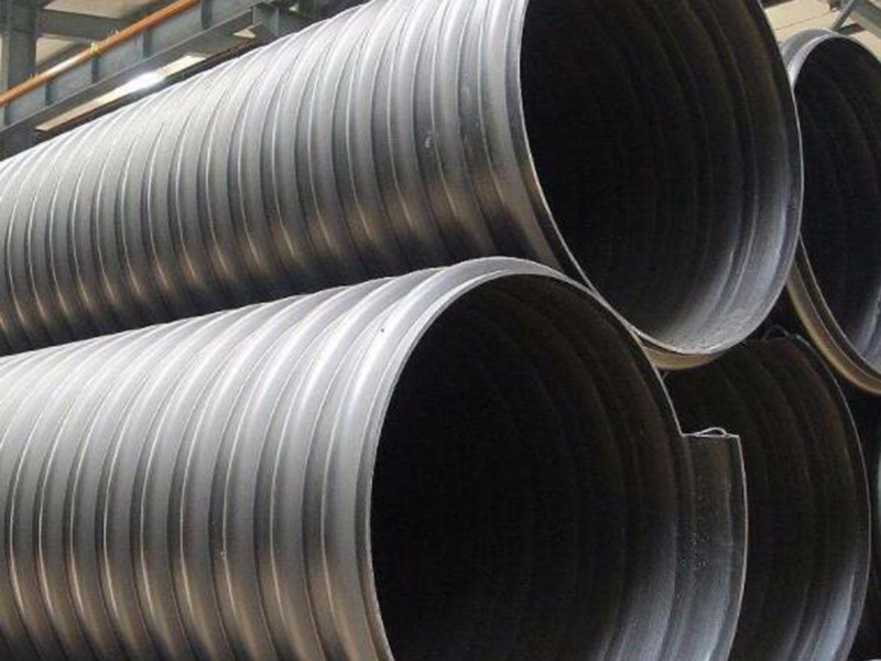 Steel tape reinforced polyethylene (HDPE) spiral bellows